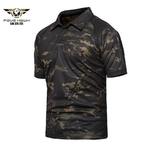 Men's Breathable Army Combat Tactical Polo Shirts Military Shirts Male Quick Dry Short Sleeve Polo Shirts Plus Size 4XL 5XL