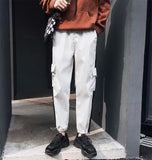 2020 Men's Leisure pants Hip Hop Loose Wide Leg Pants Fashion Decal letter Men Long pants Jogging sports Tide pants Size S-3XL