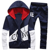 Mens set letter sportswear sweatsuit men with pants sweat track suit jacket hoodie 5XL large size male sporting suits Tracksuit