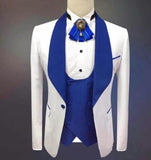 New Arrival One Button Groomsmen Peak Lapel Groom Tuxedos Men Suits Wedding/Prom Best Blazer ( Jacket+Pants+Vest+Tie)A94