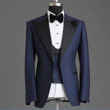 New Arrival One Button Groomsmen Peak Lapel Groom Tuxedos Men Suits Wedding/Prom Best Blazer ( Jacket+Pants+Vest+Tie)A94