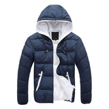 Candy Color Men's Parkas Hooded Jacket Men Parka Men's 2020 Clothes And Coats Fot Male Cotton Autumn And Winter Clothing