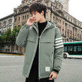 2020 Brand Mens New Fall Winter Down Jacket Long Sleeve Hooded Clothes Dust Coat Korean Style High Quality To Keep Warm Clothing