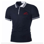 New Brand Alpinestars Man Polo Shirt Mens Casual Stripe Collar Splicing Polo shirt Men Short Sleeve High Quality Alpinestar Polo