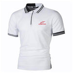 New Brand Alpinestars Man Polo Shirt Mens Casual Stripe Collar Splicing Polo shirt Men Short Sleeve High Quality Alpinestar Polo