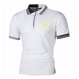 New Brand Alpinestars Man Polo Shirt Mens Casual Stripe Collar Splicing Polo shirt Men Short Sleeve High Quality Alpinestar Polo